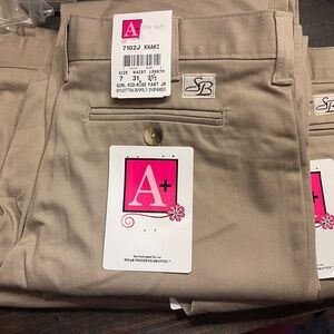 Teen girl uniform khaki pants
